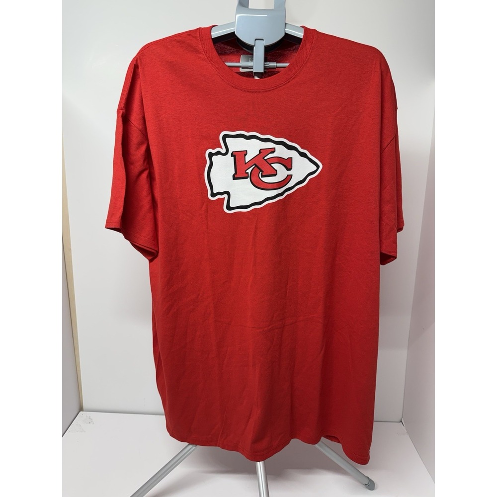 Kansas City Chiefs Men's 2XL Red NFL Football Logo Short Sleeve T-Shirt